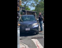Collab winy - Man Checks Himself Out on Car Window