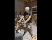 Guys break wood forehead