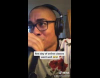 first day of online classes went well 