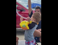 Collab BitchMP - Little boy chugs from funnel with yellow floaties on