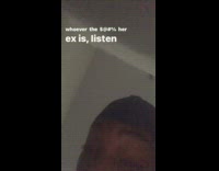 Guy talks about his partners ex 