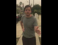 Sidewalk guy says not to wear a mask attack