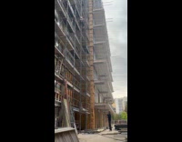 Collab SendItOfficiall - Two guys slides up down in scaffolding