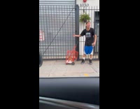 Collab WINY - Man rants about pet chicken in cage stroller