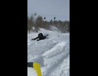 Man Does Backflip then Trips on Ski