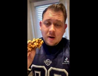 Compilation of guy eating food pizza tacos 