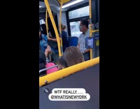 Guy face mask only covers nose bus