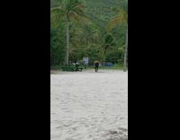 Girl black cap leggings dance tiktok beach