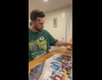 Guy tries to find missing puzzle piece 