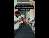 Collab BitchIG2 - Time lapse guy haircut different faces