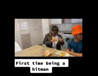 Hitman poisons food guy gives it away 