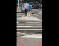 Orange shirt guy wears blue plastic pt. 2

