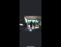 Two delivery drivers race to deliver package 