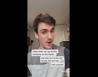 Guy explains why he hates when a kiss goes wrong 