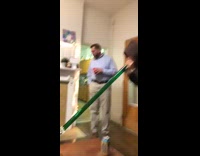 Dad confused and has questions about huge green bong smoking