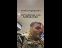 Military guy says hes going to war