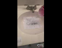 Guy sink paper making my grandma 