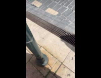 Person presses button to reset the world