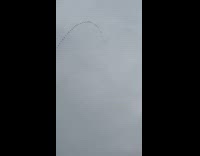 Man flying 300m long kite 