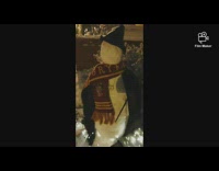 Harry potter themed snowman red gryffindor scarf