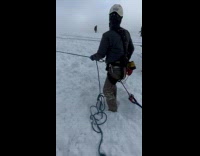Guys creates avalanche for snow removal job