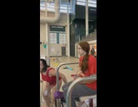 Collab BitchIG2 - Person floating in pool whistle blown to walk