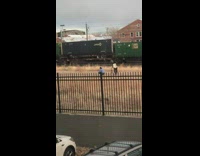 Man blue jacket hoodie rap music video train Part 1