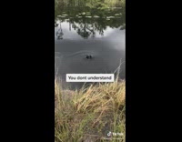 Plastic water bottle falls into whirlpool 