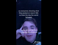 Guy argues with mom about coronavirus march