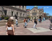 Collab IITW - Group dance cover video shoot outside the library