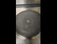 Water on hot stove looks like blob alien