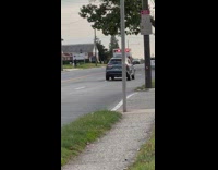 Ambulance respond to an emergency street siren