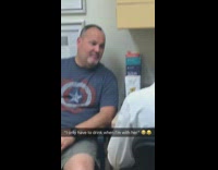 Husband only drinks when with wife