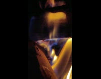 Fire spiral in oven  under wood fuel