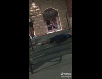 Collab BitchIG2 - Little kid skateboard jump over person two girls kiss him