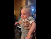 Baby scared and cried seeing fire at hibachi restaurant