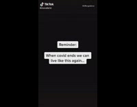 Girl hangs out with friends pre covid 