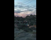 Guy tray to stand on moving van