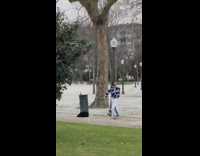 Fashionable Lady Turns Around as She Dances