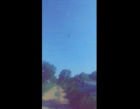 Silver metal scooter gets shot up 