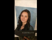 Girl yearbook portrait photo vs real life 