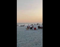 Two women poses and copied by two men