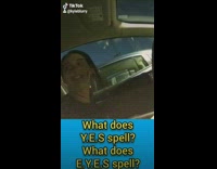 Woman doesnt know how to say eyes