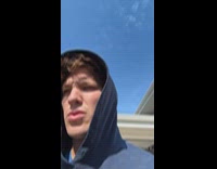 Man put toe in front of truck