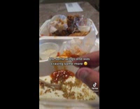 Man Craves More for Chicken Wings and Saw Dog