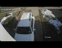 Boy slips on snow twice 