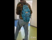 Guy ruins girls tiktoks at school