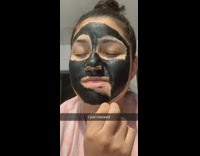 Collab Clips mpugc - Girl peels black face masks and meows