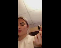 Girl uses contact tool eye bulges out 