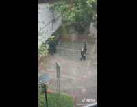 Drama Kids Perform Outside 